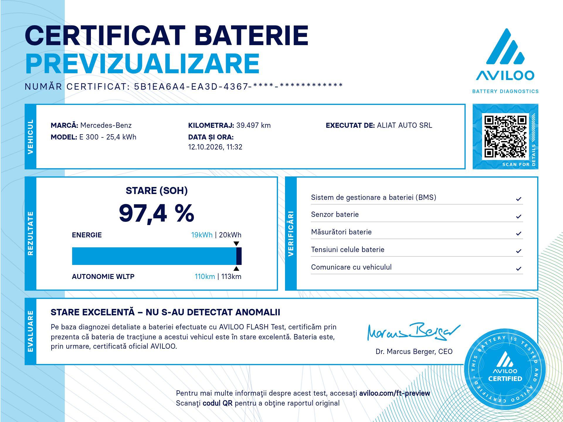 MERCEDES-BENZ Clasa E 300 e 4MATIC Limuzina cu tehnologie EQ hybrid